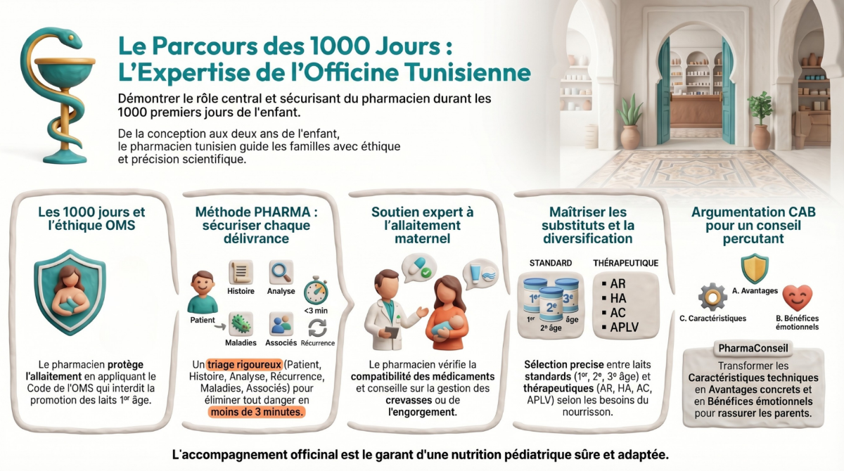 Nutrition des 1000 premiers jours à l'officine