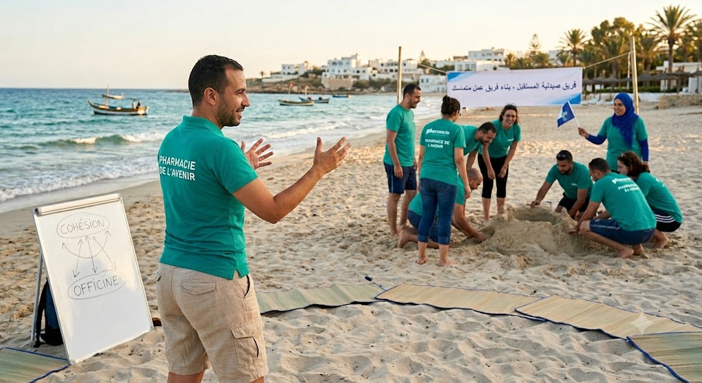 Team Building sur la plage